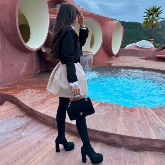 NWT Zara Stella McCartney Style Chunky Heeled Platform Retro Sock